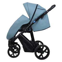 Коляска 2 в 1 Aroteam Belino Prima, 08 (серо-синия кожа)