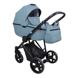 Коляска 2 в 1 Aroteam Belino Prima, 08 (серо-синия кожа)