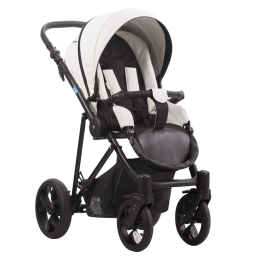 Коляска 2 в 1 Aroteam Belino Prima, 06 (белая кожа)