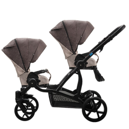 Коляска для двойни Aroteam Twinat Duo 2 в 1, 02 (коричневый+бежевый)