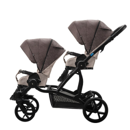 Коляска для двойни Aroteam Twinat Duo 2 в 1, 02 (коричневый+бежевый)