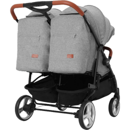 Коляска для двойни Carrello Connect, Rock Grey (Светло-серый)