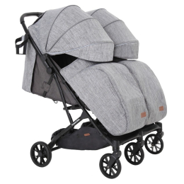 Коляска для двойни Carrello Presto Duo, Pitch Grey (Серый)