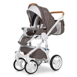 Коляска 3 в 1 Riko Bruno Luxe 01 Mocca (коричневый)