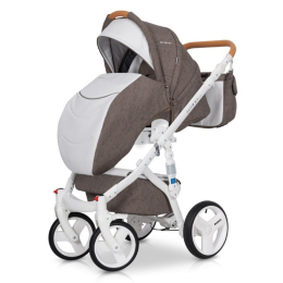 Коляска 3 в 1 Riko Bruno Luxe 01 Mocca (коричневый)