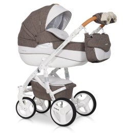 Коляска 3 в 1 Riko Bruno Luxe 01 Mocca (коричневый)