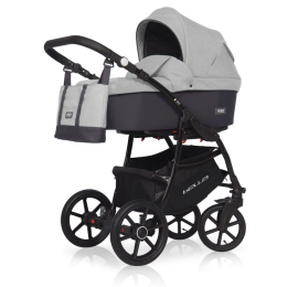 Коляска 2 в 1 Riko Basic Bella 01 серый-графит