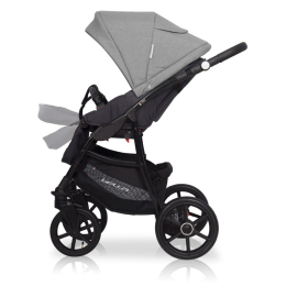 Коляска 2 в 1 Riko Basic Bella 01 серый-графит