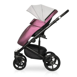 Коляска 2 в 1 Riko Basic Ozon Shine, 01 розовый-серый