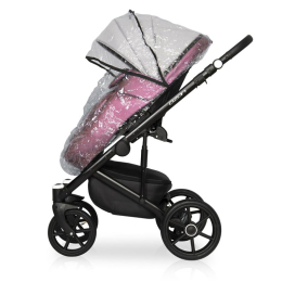 Коляска 2 в 1 Riko Basic Ozon Shine, 01 розовый-серый