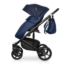 Коляска 2 в 1 Riko Basic Ozon, 01 (графит-синий)
