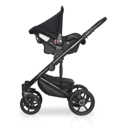 Коляска 3 в 1 Riko Basic Ozon Shine, 04 синий-серый