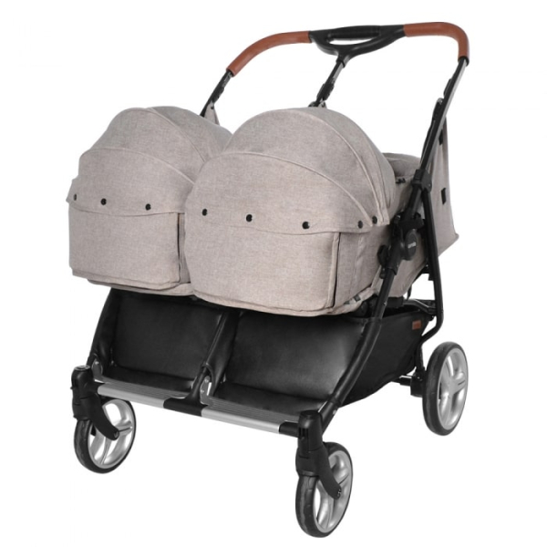 Коляска для двойни Carrello Connect 2 в 1, Cotton Beige, Бежевый