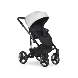 Коляска 2 в 1 Riko Ozon Premium, 31 белый-серебристый