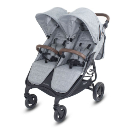 Прогулочная коляска для двойни Valco Baby Snap Duo Trend Grey Marle (Серый)