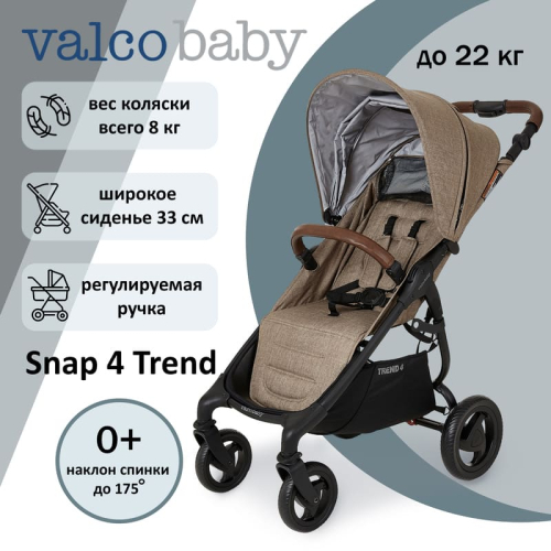 Прогулочная коляска Valco Baby Snap 4 Trend Cappuccino (Капучино)