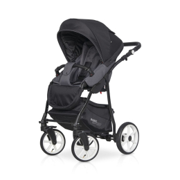 Коляска 2 в 1 Riko Basic Bella Sport, 01 Carbon (графит)