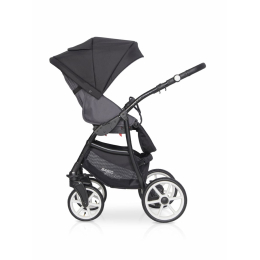 Коляска 2 в 1 Riko Basic Bella Sport, 01 Carbon (графит)