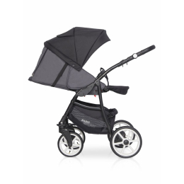Коляска 2 в 1 Riko Basic Bella Sport, 01 Carbon (графит)