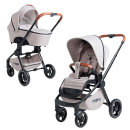 Коляска 2 в 1 Moon ReSea Kombi, 857, Beige Melange (бежевый)