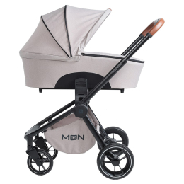 Коляска 2 в 1 Moon ReSea Kombi, 857, Beige Melange (бежевый)