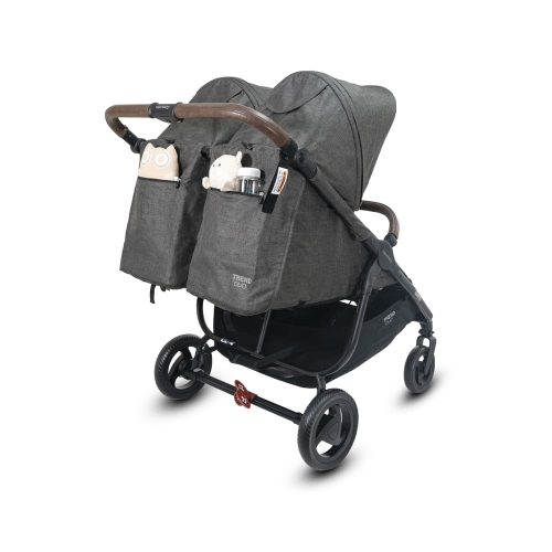 Коляска для двойни 2 в 1 Valco Baby Snap Duo Trend Charcoal (Графит)