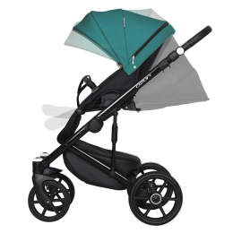 Коляска 2 в 1 Riko Basic Ozon Ecco, 22 изумрудный