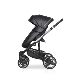 Коляска 2 в 1 Riko Ozon Premium, 32 чёрный-серебристый