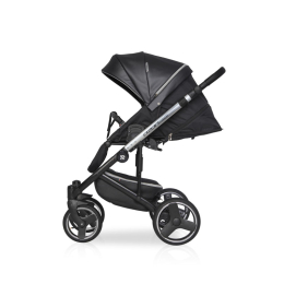 Коляска 2 в 1 Riko Ozon Premium, 32 чёрный-серебристый