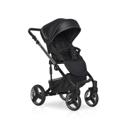 Коляска 2 в 1 Riko Ozon Premium, 32 чёрный-серебристый