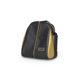 Коляска 3 в 1 Riko Ozon Premium, 34 чёрный-золотой