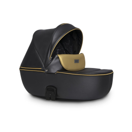 Коляска 3 в 1 Riko Ozon Premium, 34 чёрный-золотой