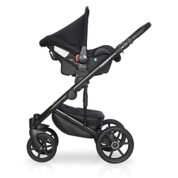 Коляска 3 в 1 Riko Basic Ozon, 02 черно-зеленый