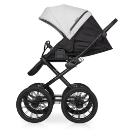 Коляска 2 в 1 Riko Basic Aicon Ecco Prestige, 02 белый