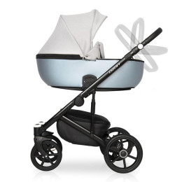 Коляска 2 в 1 Riko Basic Ozon Shine, 02 голубой-серый