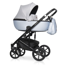 Коляска 2 в 1 Riko Basic Ozon Shine, 02 голубой-серый