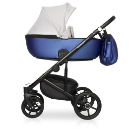 Коляска 3 в 1 Riko Basic Ozon Shine, 04 синий-серый