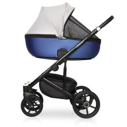 Коляска 3 в 1 Riko Basic Ozon Shine, 04 синий-серый