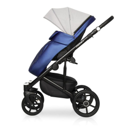 Коляска 3 в 1 Riko Basic Ozon Shine, 04 синий-серый
