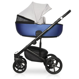 Коляска 3 в 1 Riko Basic Ozon Shine, 04 синий-серый