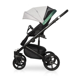 Коляска 2 в 1 Riko Basic Ozon Shine, 05 зеленый-серый