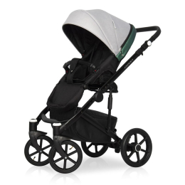 Коляска 2 в 1 Riko Basic Ozon Shine, 05 зеленый-серый
