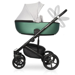 Коляска 2 в 1 Riko Basic Ozon Shine, 05 зеленый-серый
