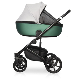 Коляска 2 в 1 Riko Basic Ozon Shine, 05 зеленый-серый