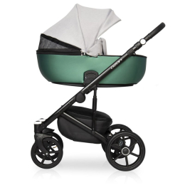 Коляска 2 в 1 Riko Basic Ozon Shine, 05 зеленый-серый