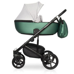 Коляска 3 в 1 Riko Basic Ozon Shine, 05 зеленый-серый