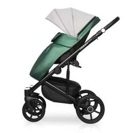 Коляска 3 в 1 Riko Basic Ozon Shine, 05 зеленый-серый