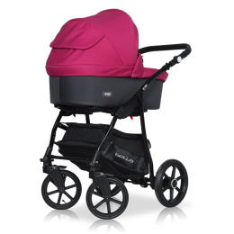 Коляска 2 в 1 Riko Basic Bella 04 серый-сиреневый