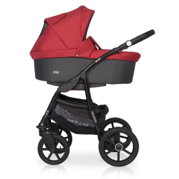 Коляска 3 в 1 Riko Basic Bella 10 серый-красный
