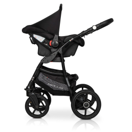 Коляска 3 в 1 Riko Basic Bella 10 серый-красный